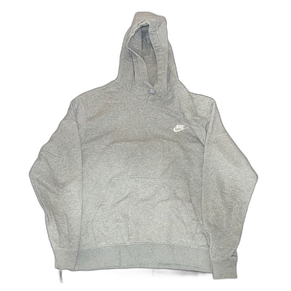 Nike Grey Club Fleece Hoodie – Men’s M